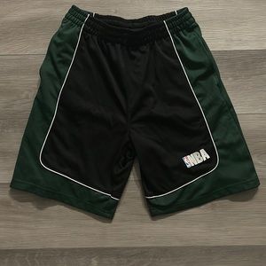 NBA Black and Green Basketball Shorts